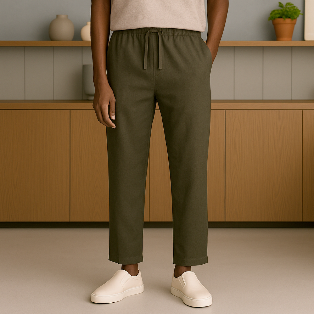 Capri Linnen Broek Heren | Mio Voir