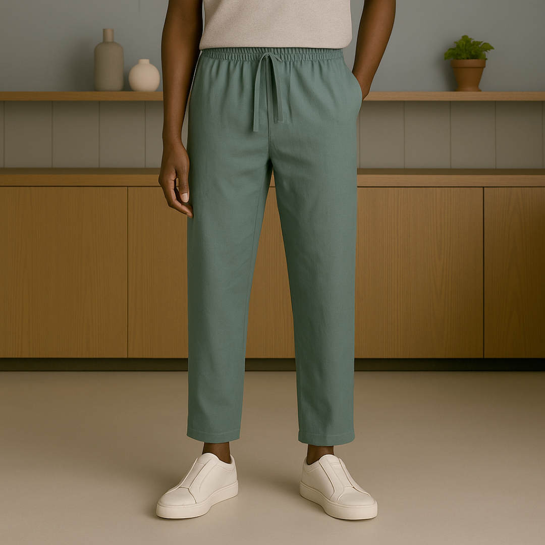 Capri Linnen Broek Heren | Mio Voir