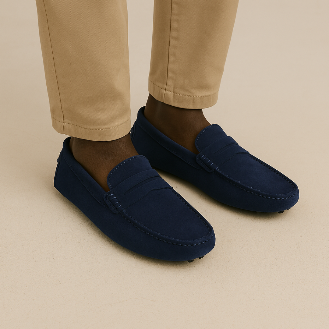 Marina Élégance Suede Loafers Heren | Mio Voir