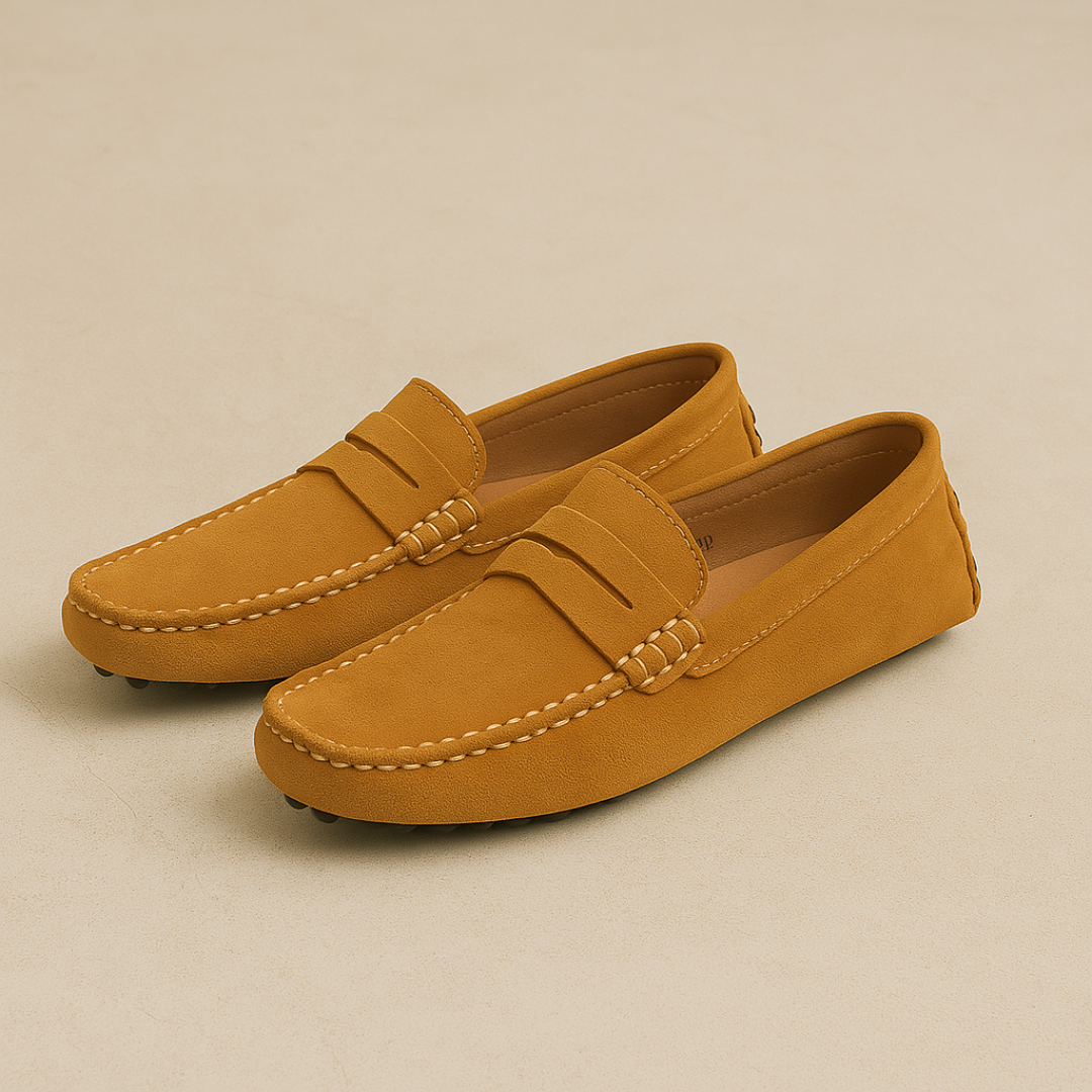 Marina Élégance Suede Loafers Heren | Mio Voir