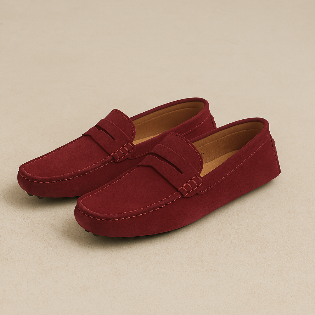 Marina Élégance Suede Loafers Heren | Mio Voir