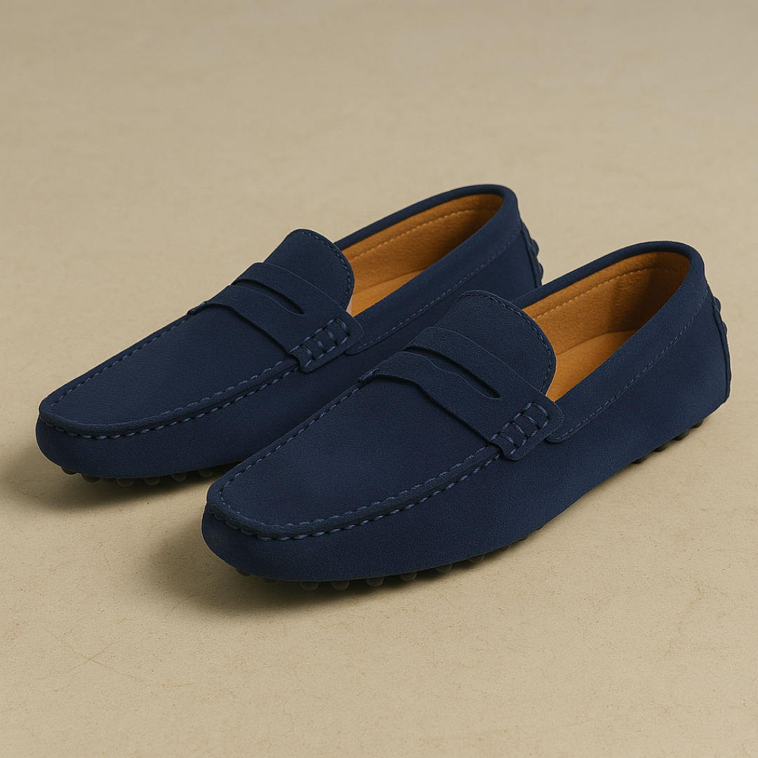 Marina Élégance Suede Loafers Heren | Mio Voir