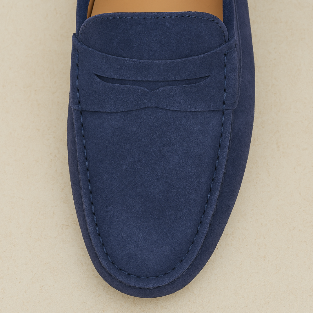 Marina Élégance Suede Loafers Heren | Mio Voir