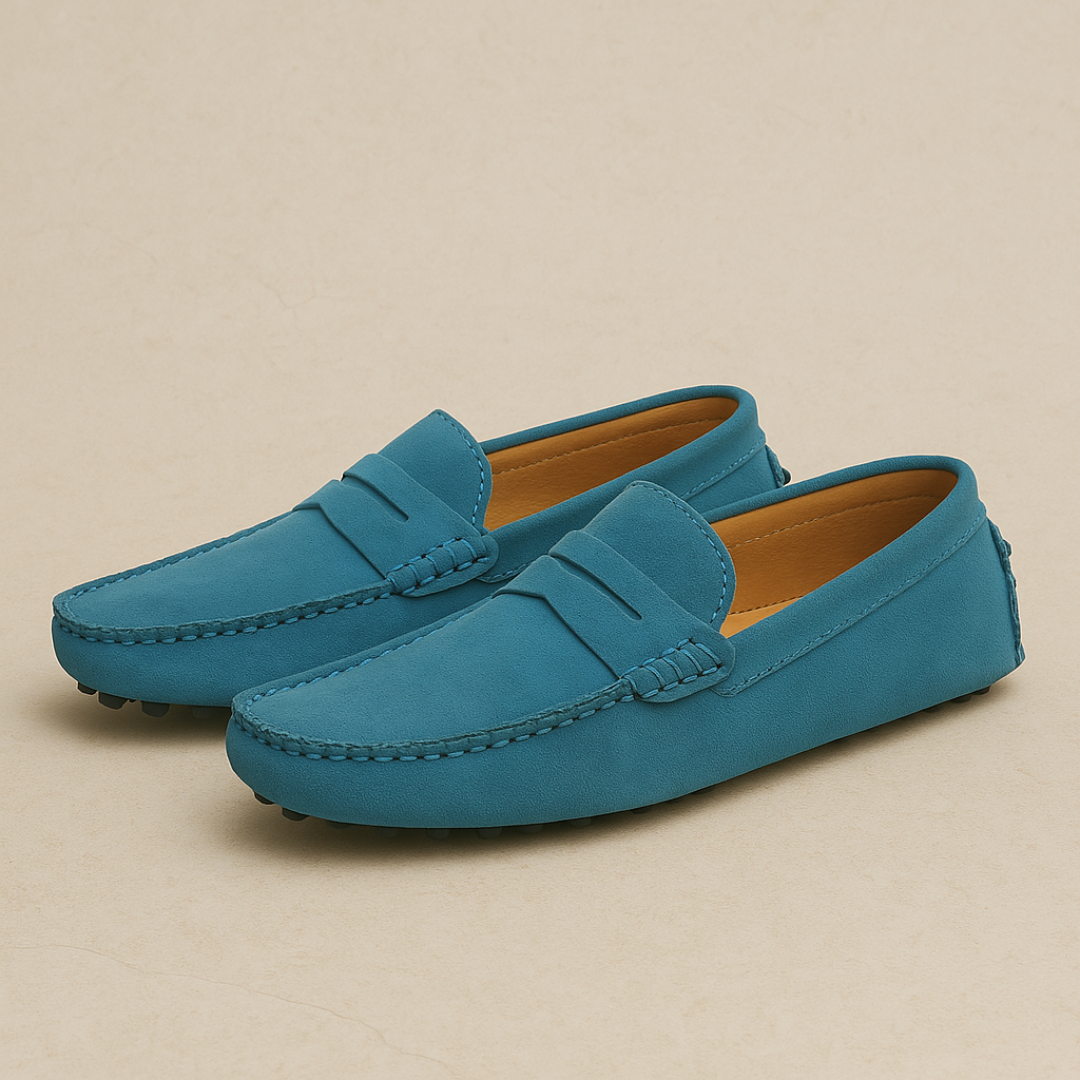 Marina Élégance Suede Loafers Heren | Mio Voir