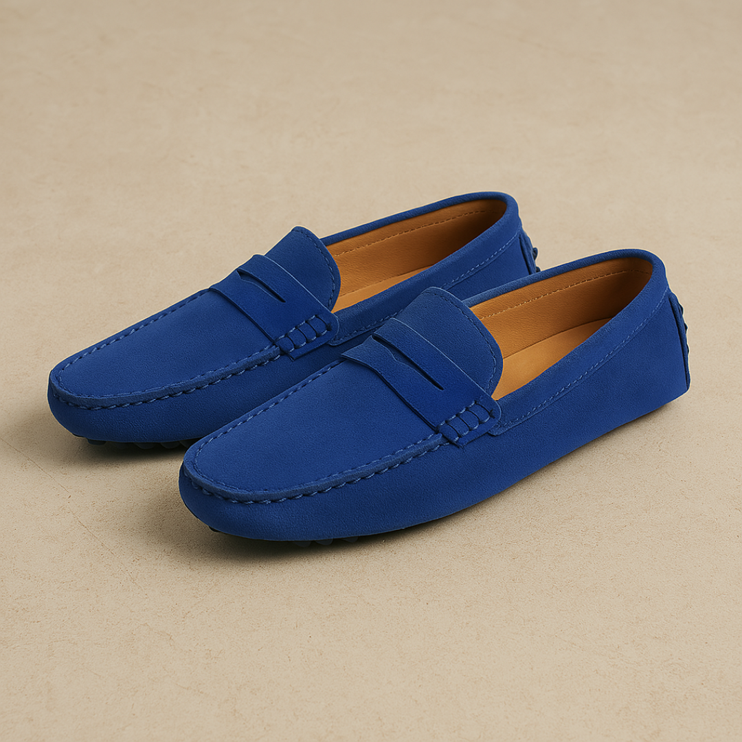 Marina Élégance Suede Loafers Heren | Mio Voir
