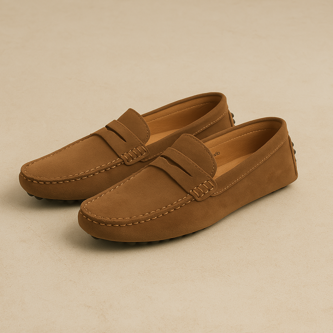 Marina Élégance Suede Loafers Heren | Mio Voir