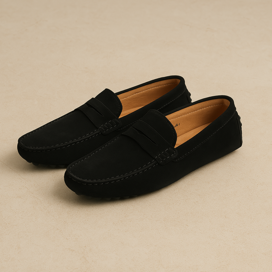 Marina Élégance Suede Loafers Heren | Mio Voir