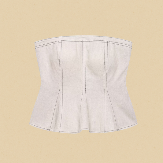 Ravello Beige Corsagetop Dames | Mio Voir