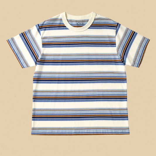 Cefalù Gestreept T-Shirt Blauw Heren | Mio Voir