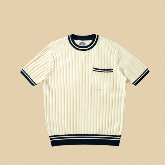 Cefalù Geribd T-Shirt Heren | Mio Voir