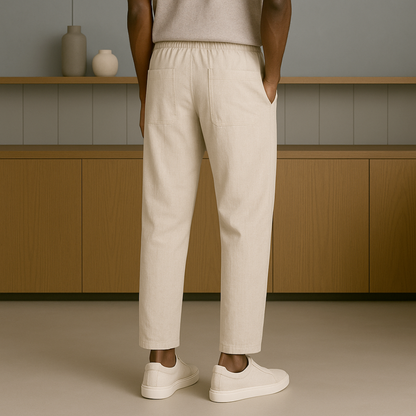 Capri Linnen Broek Heren | Mio Voir