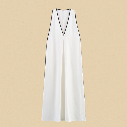 Como V-Hals Maxi Jurk Dames | Mio Voir