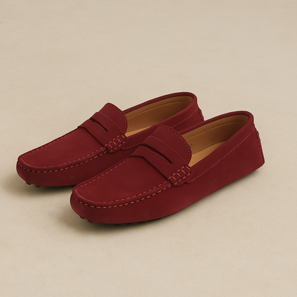 Marina Élégance Suede Loafers Heren | Mio Voir