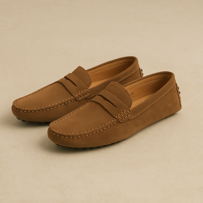 Marina Élégance Suede Loafers Heren | Mio Voir