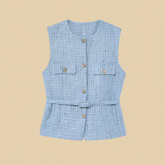 Venezia Bouclé Gilet Dames | Mio Voir